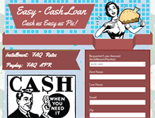 Tablet Screenshot of easy-cashloan.com